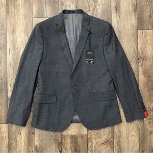 JF J Ferrar Comfort Stretch Slim Fit Suit Blazer Men’s Size 42Sh Gray/Charcoal